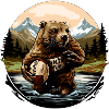Beaver Rugby Player