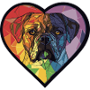 Bullmastiff Dog Heart Love