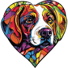 Beagle Dog Heart Love