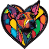 Bull Terrier Chien Coeur Amour