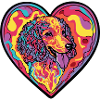 Poodle Dog Heart Love