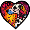 Dalmatian Dog Heart Love