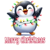 Mignon Pingouin Noël Joyeux Noël