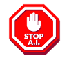 Stop AI sign against AI