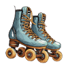 rollschuhe, rollschuhfahrern, sport, freizeit