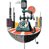 Telephone, dial, rotary dial, landline