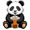 Panda Bear Boba Tea