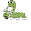 Nessie Loch Ness Monster Bubble Tea