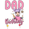 Papa de la fille d’anniversaire