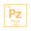 Pizza Element - Lustiges Periodensystem