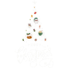 Festive Christmas tree with sweets
