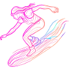 Surfing Woman