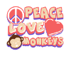 Peace Love Monkeys Tee