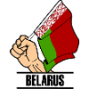 Flagge Belarus faust Text BELARUS