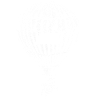 astronaute volant en montgolfière