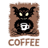 Niedliche Voodoo-Puppe Kaffee-Liebhaber