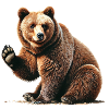 Waving Bear