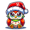 Eule Weihnachten
