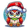 Eule Weihnachten