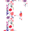 Personalisierter Blumenbuchstabe f - Geschenkidee