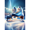 Blue iceskates