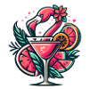 Flamingo Cocktail Logo