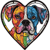 Boxer Chien Coeur Amour