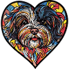 Havanese Dog Heart Love