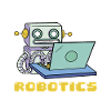 Future Robotics Engineer Robot Laptop
