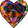 Rottweiler Dog Heart Love