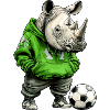 Rhino Footballeur