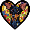 Pinscher Dog Heart Love