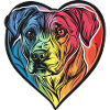 Dogue Argentino Chien Coeur Amour