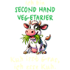 Second Hand Vegetarier – Lustiges Kuh-Design