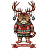 Grumpy Christmas Cat Funny Christmas