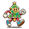 Merry Christmas Cookie Tree Figurine