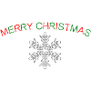 MERRY CHRISTMAS SNOWFLAKE