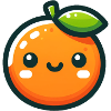 Cheerful Cartoon Orange