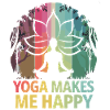 Yoga makes me happy
