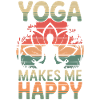 Yoga makes me happy