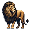 Majestic Lion Vector Design