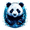 Panda im Wasser