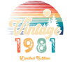 Millésime 1981 Anniversaire Rétro