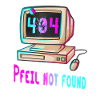 404 Design rétro