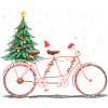 Fahrrad Weihnachtsbeleuchtung
