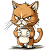 Sour hangover with coffee