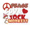 Peace Love Sock Monkeys