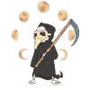 Halloween Sensenmann Tod Mondphase