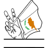 Flagge Zypern transparentes Friedenszeichen Textfeld