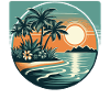 Beach, Palm Tree, Sunset, Holiday